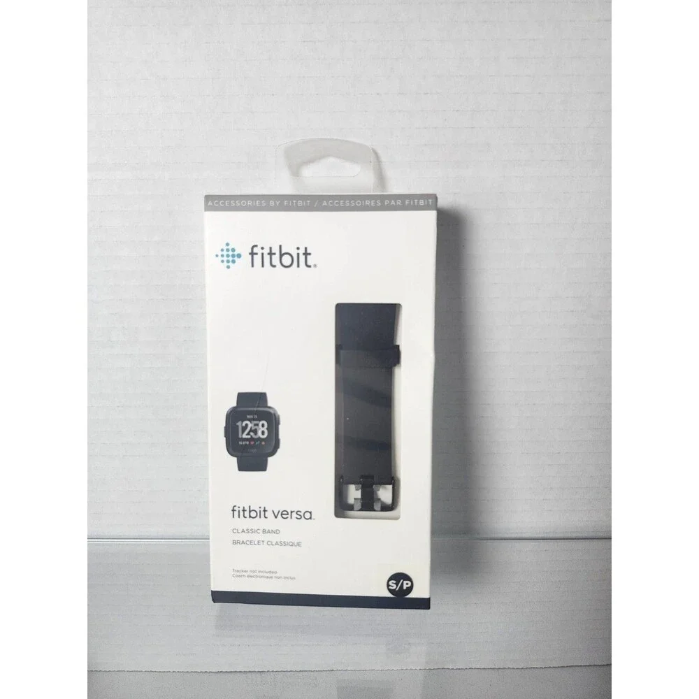 Fitbit Versa Classic Band Black Small S/P – Original Replacement Wristband